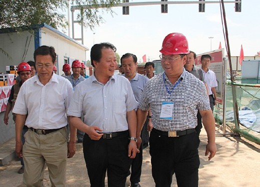 忻州市忻府区委书记张钰祥在城建重点工程调研