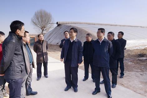 县委副书记张向东,县委常委,县委办主任张宏山一同调研.