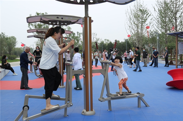 清徐城北体育公园开园县级标准全省最高