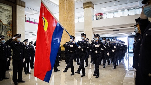 山西省公安廳舉行中國人民警察節宣誓儀式