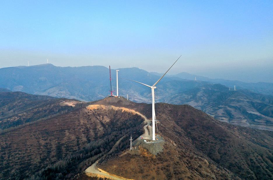岚县风电项目全容量并网发电
