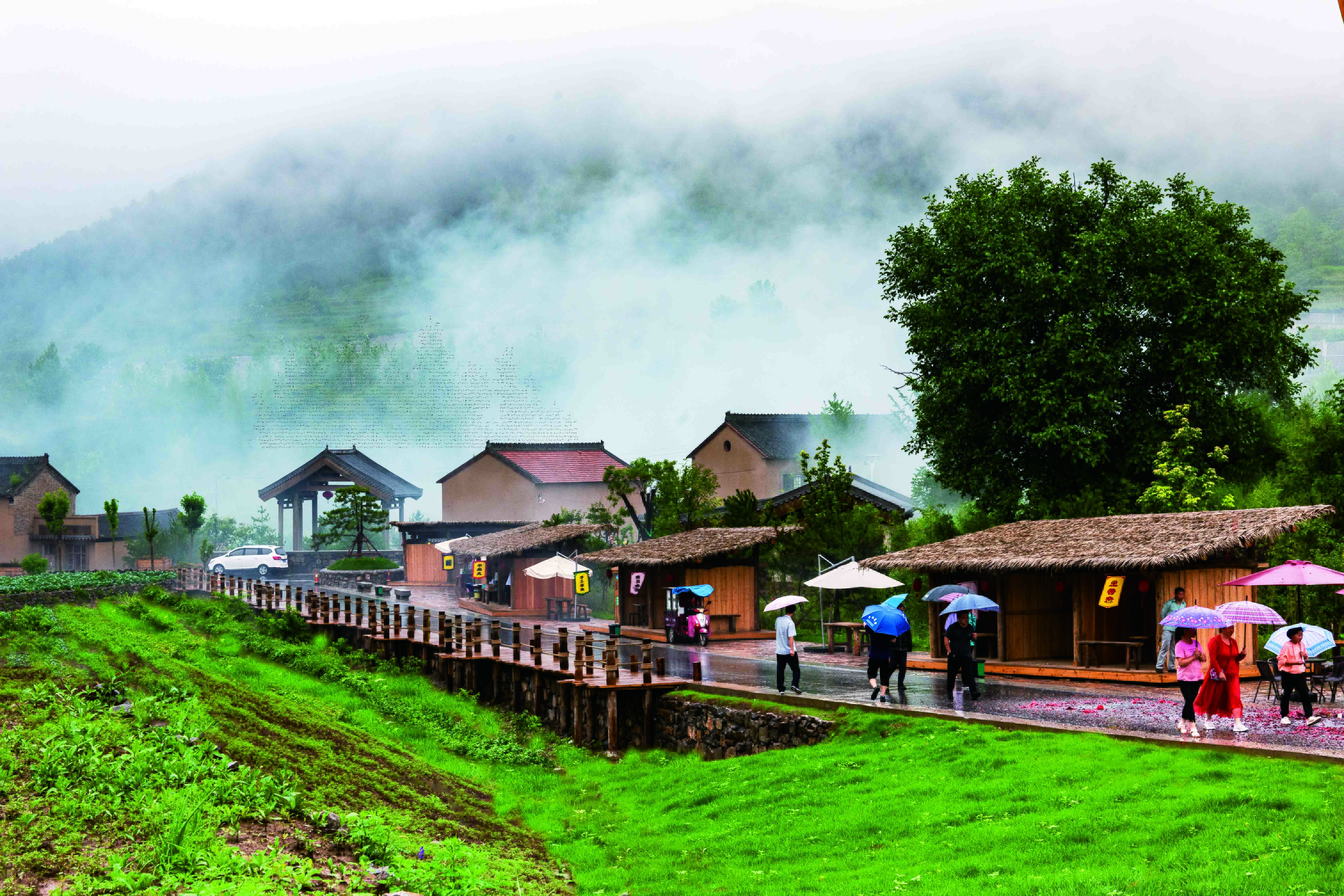 通过“驿站进农村”模式，打造了以松庙村为代表的一批康养特色村。
