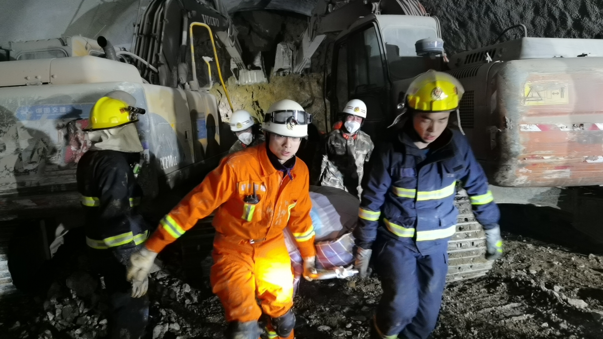 陈念念参与阳城县析城山隧道塌方救援。晋城市消防救援支队供图。
