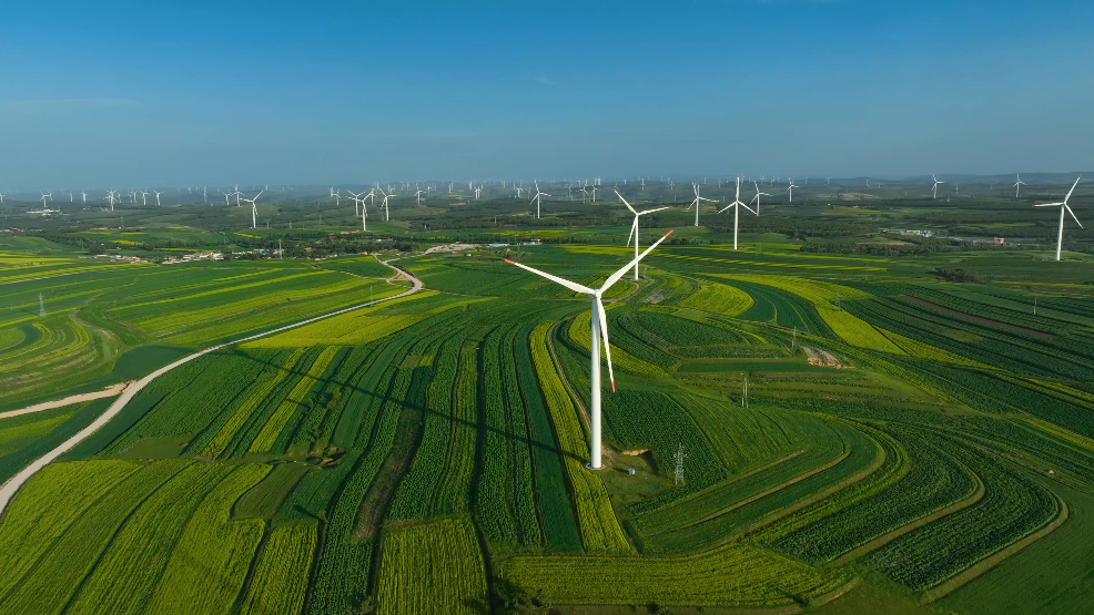 平魯區(qū)風電美景 圖源：朔州市融媒體中心