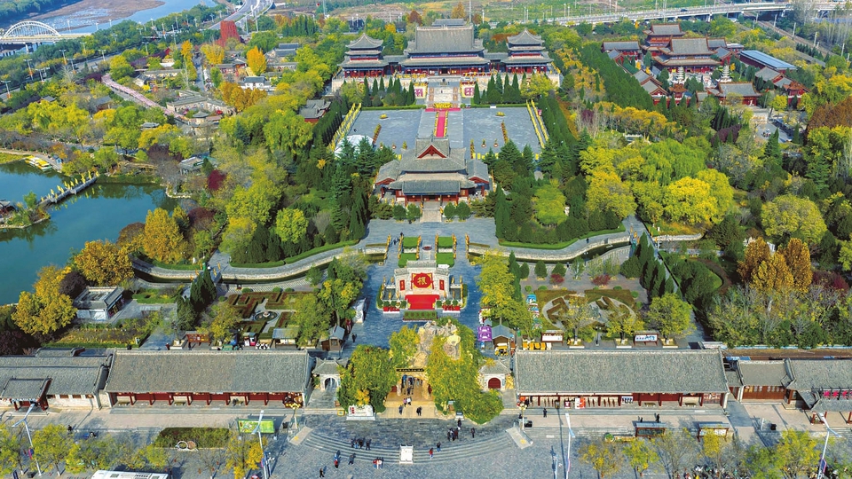 槐柏冬韵 景美如画