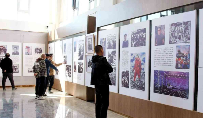 陽泉礦工版畫陳列展開展