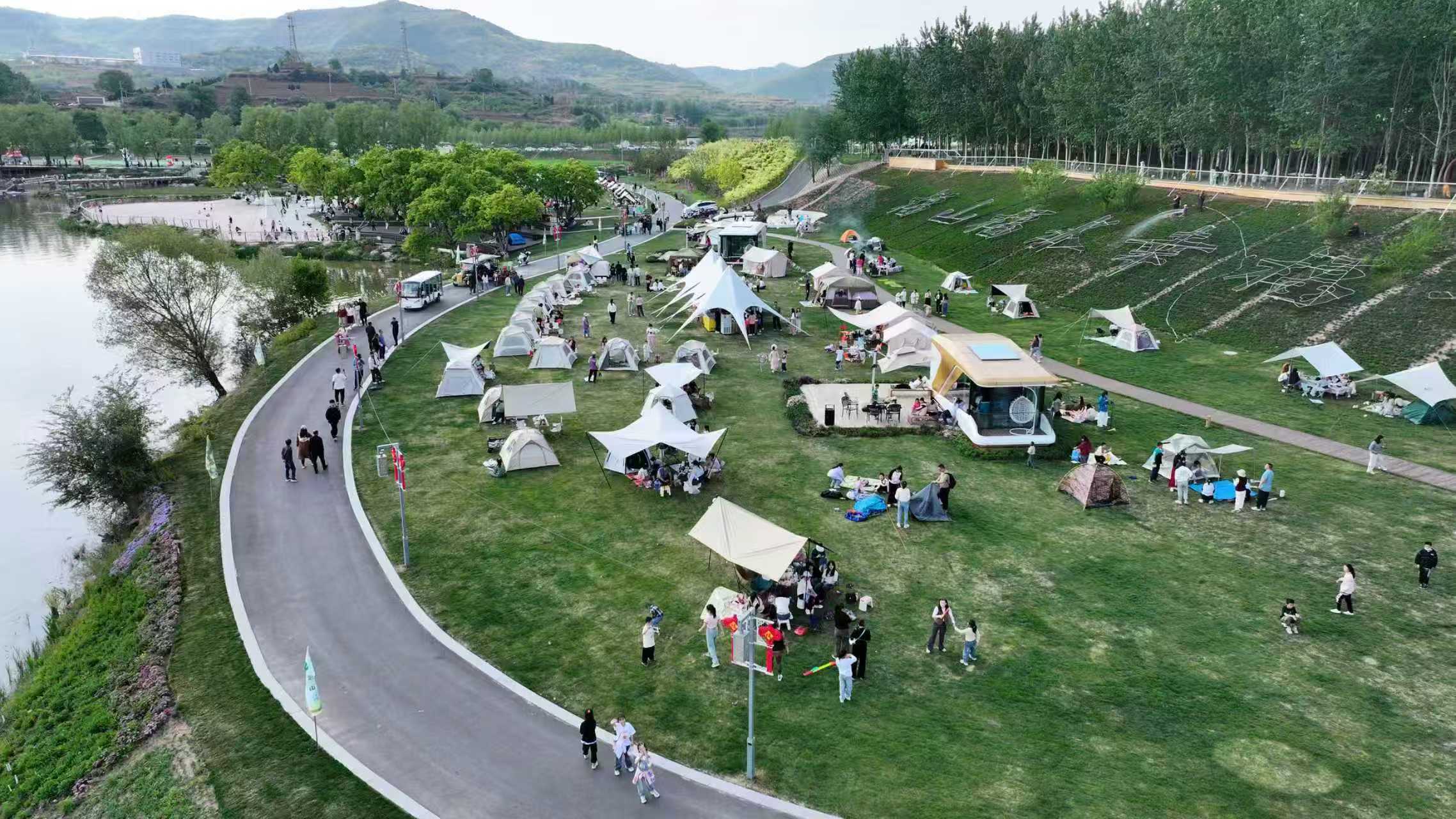 寺庄镇釜山村露营基地。受访单位供图