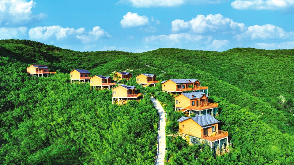 晋城市城区洞头村山间木屋民宿。靳雪莉摄