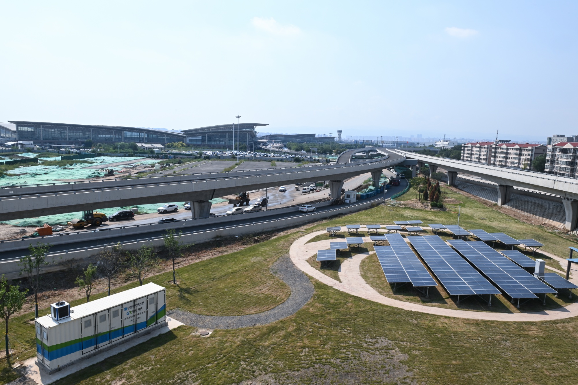 太原武宿零碳机场项目建设中。受访单位供图