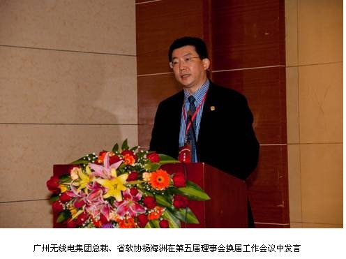 广州无线电集团杨海洲连任软件业协会理事长